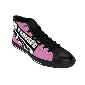 Pink NENL Signature Series Men's High-top Sneakers